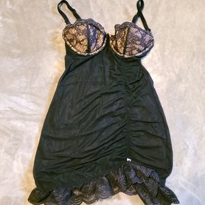 Victoria's Secret Sheer Black Babydoll Lingerie